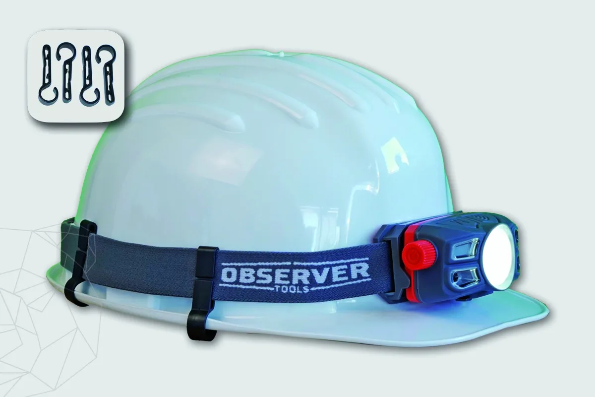 Linterna frontal recargable OBS-HL350, 450 lúmenes - Potente y compacta | Observer Tools