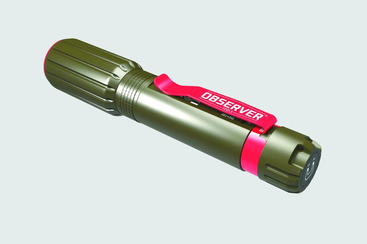 Torcia LED ricaricabile OBS-FL2 da 1000 lumen - Potente e compatta | Observer Tools