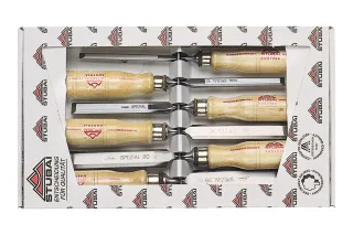 Set speciale di scalpelli per legno, forma svedese, 6 pezzi 3531 06 | Scalpello | Stubai