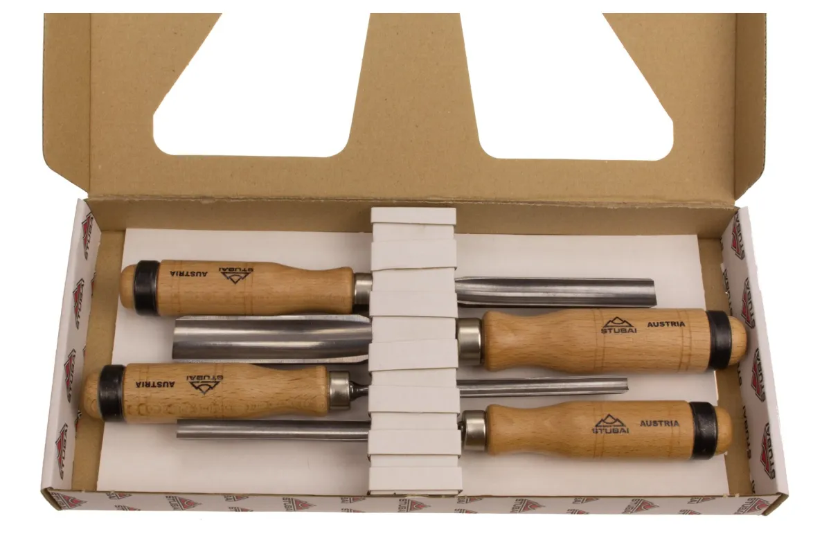 Set of 4 hollow irons. 3601 04 | Chisel | Stubai