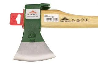 No. 6720 Hachette, tête laquée verte 6720 53 | Outils avec manche en bois | Stubai