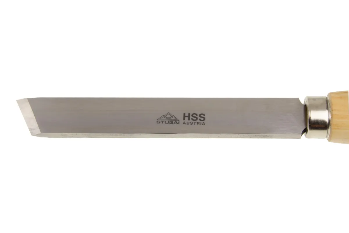 draaibeitel met schuine vorm 7020 15 | HSS-draaigereedschap met handvat van elzenhout | Stubai