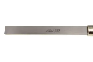 Gerader Drechselmeißel 7024 20 | HSS-Drechselwerkzeug mit Erlenholzgriff | Stubai