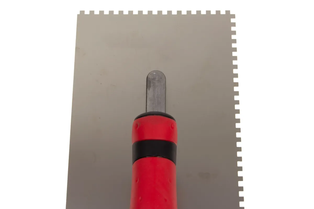 Gekartelde lijmspatel 4336 502K | Troffel met handvat voor 2-componentenverf | Stubai