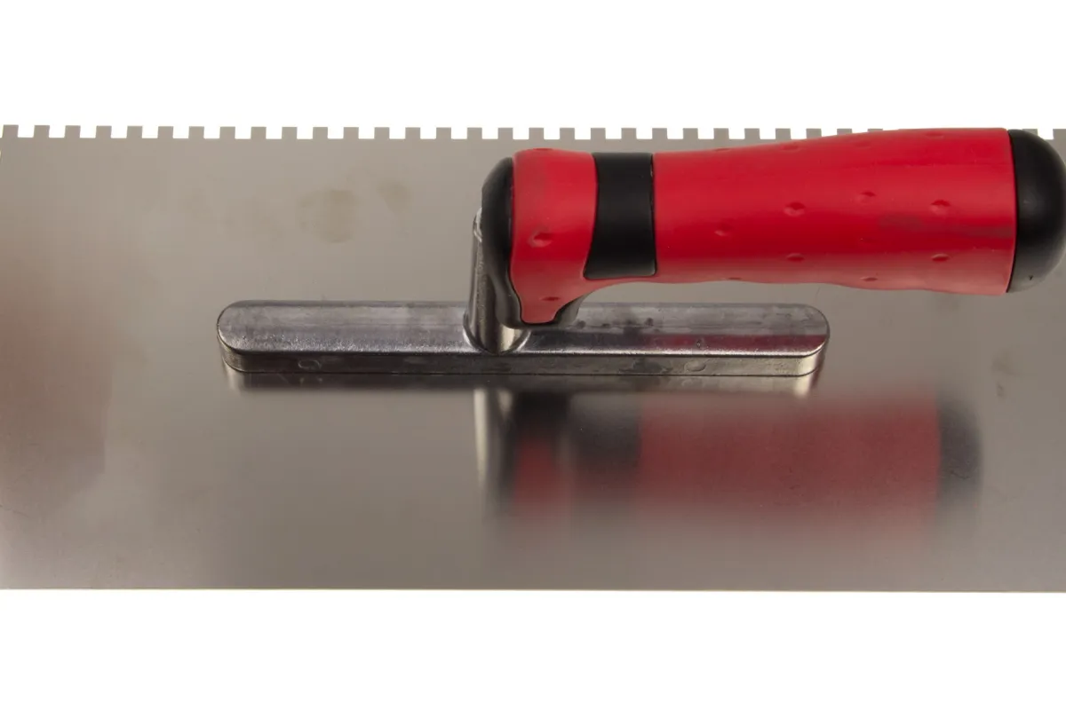 Gekartelde lijmspatel 4336 512K | Troffel met handvat voor 2-componentenverf | Stubai