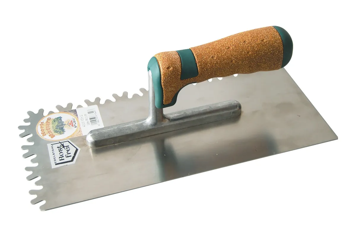 "Frosi" notched trowel 4336 65KG | Trowel with cork handle | Stubai
