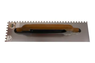 Finishing trowel for cement, "Profi", notched 4354 08KG | Trowel with cork handle | Stubai