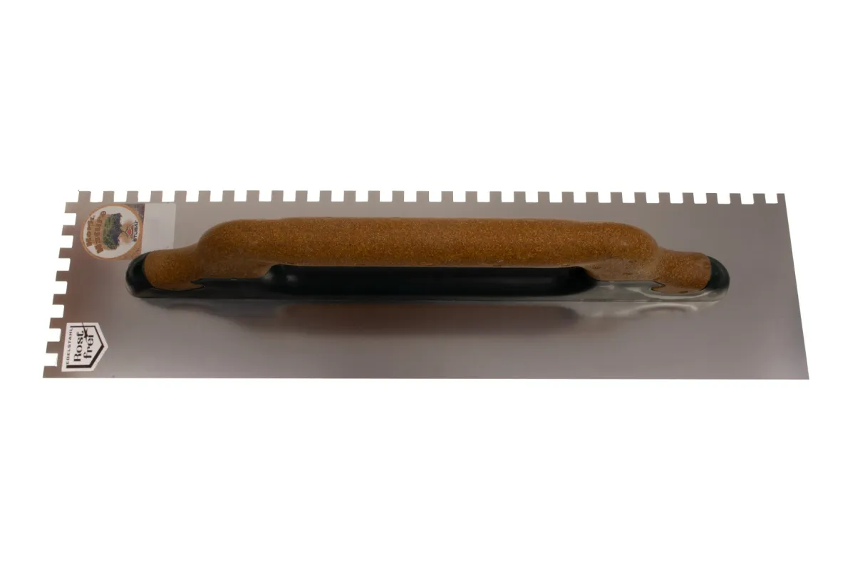 Desempenadeira de acabamento para cimento, "Profi", dentada 4354 11KG | Espátula com cabo de cortiça | Stubai