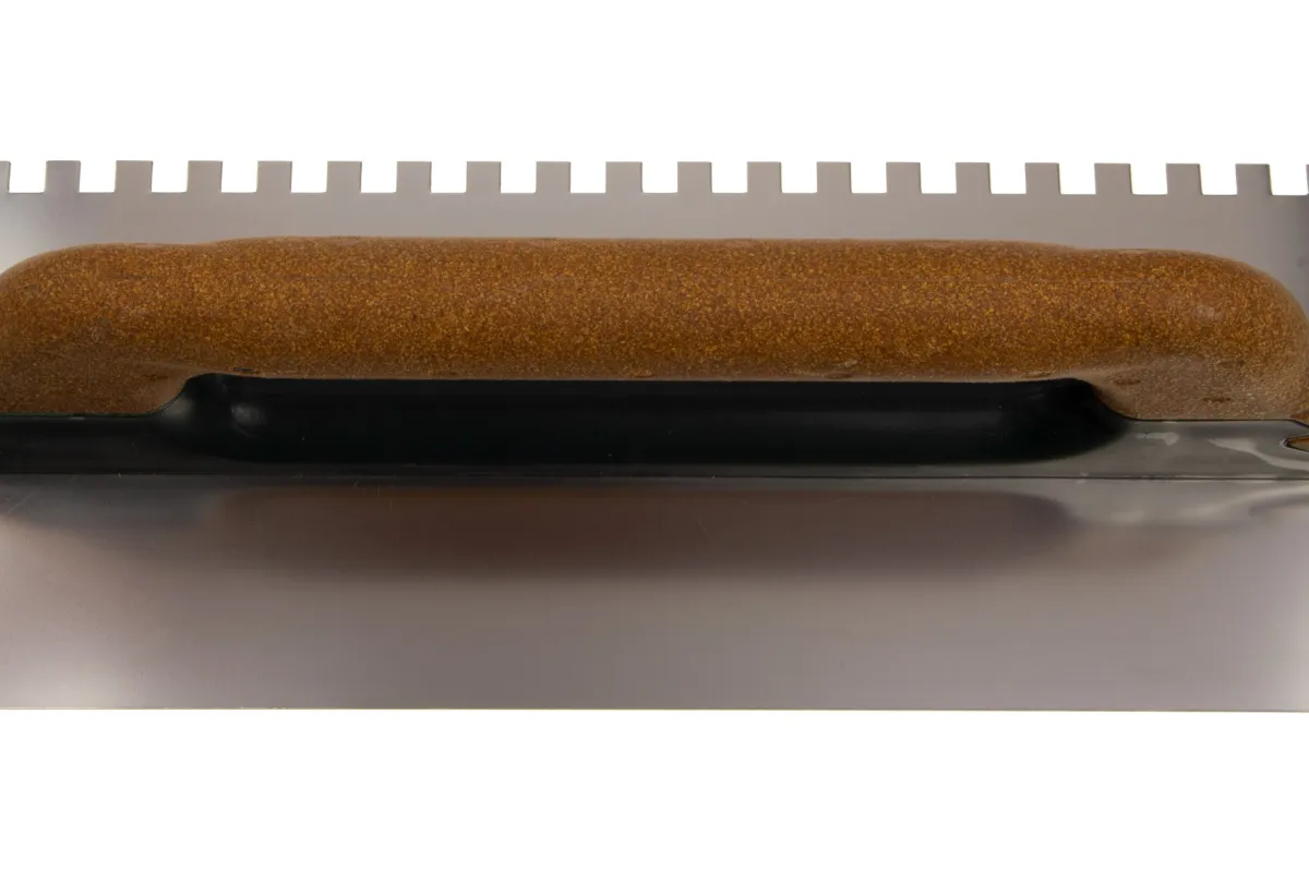 Finishing trowel for cement, "Profi", notched 4354 11KG | Trowel with cork handle | Stubai