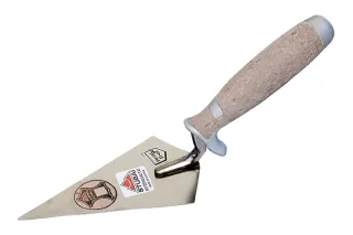 Pointed trowel, Hamburg shape 4302 03LE | Trowel with leather handle | Stubai