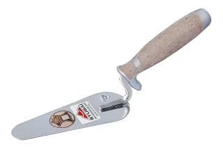 Cazzuola, lingua di gatto 4312 16LE | Cazzuola con manico in cuoio | Stubai