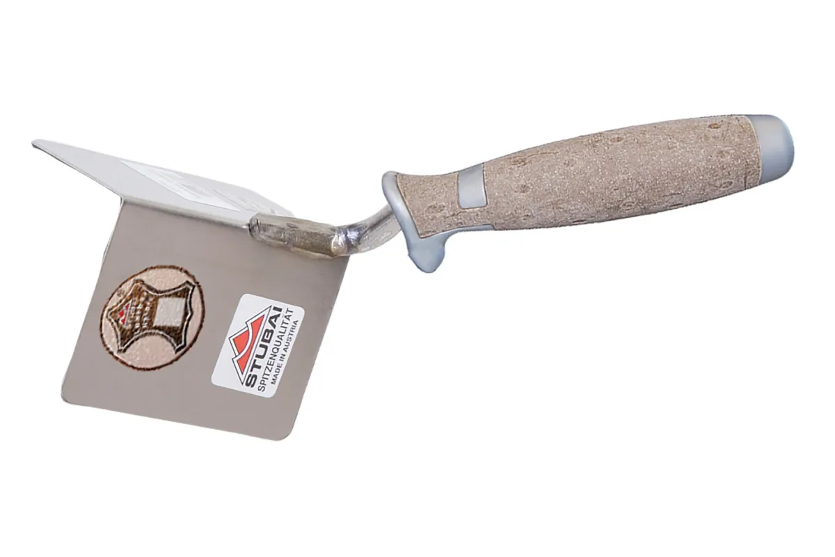 Inside corner trowel 4316 11LE | Trowel with leather handle | Stubai